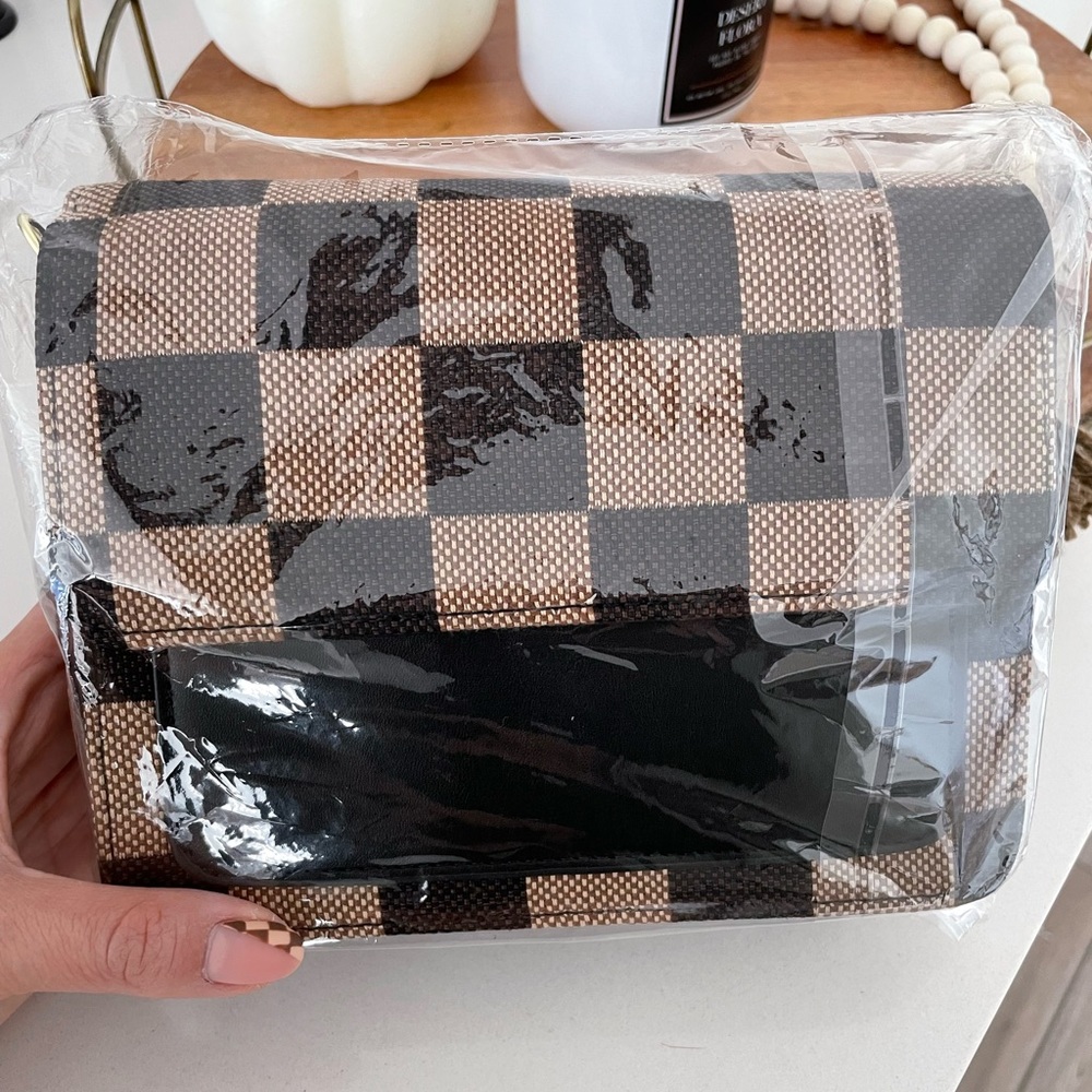 Checkered Purse